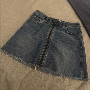 Free People Jean skirt